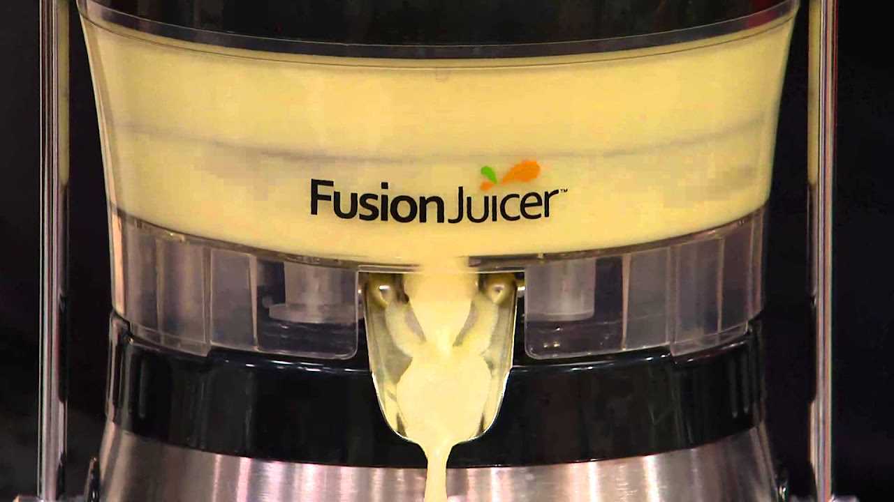 fusion juicer instruction manual