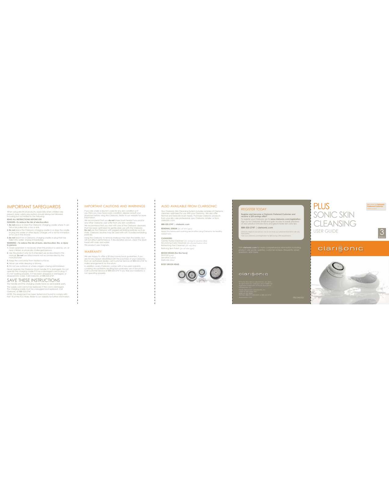 clarisonic plus instruction manual