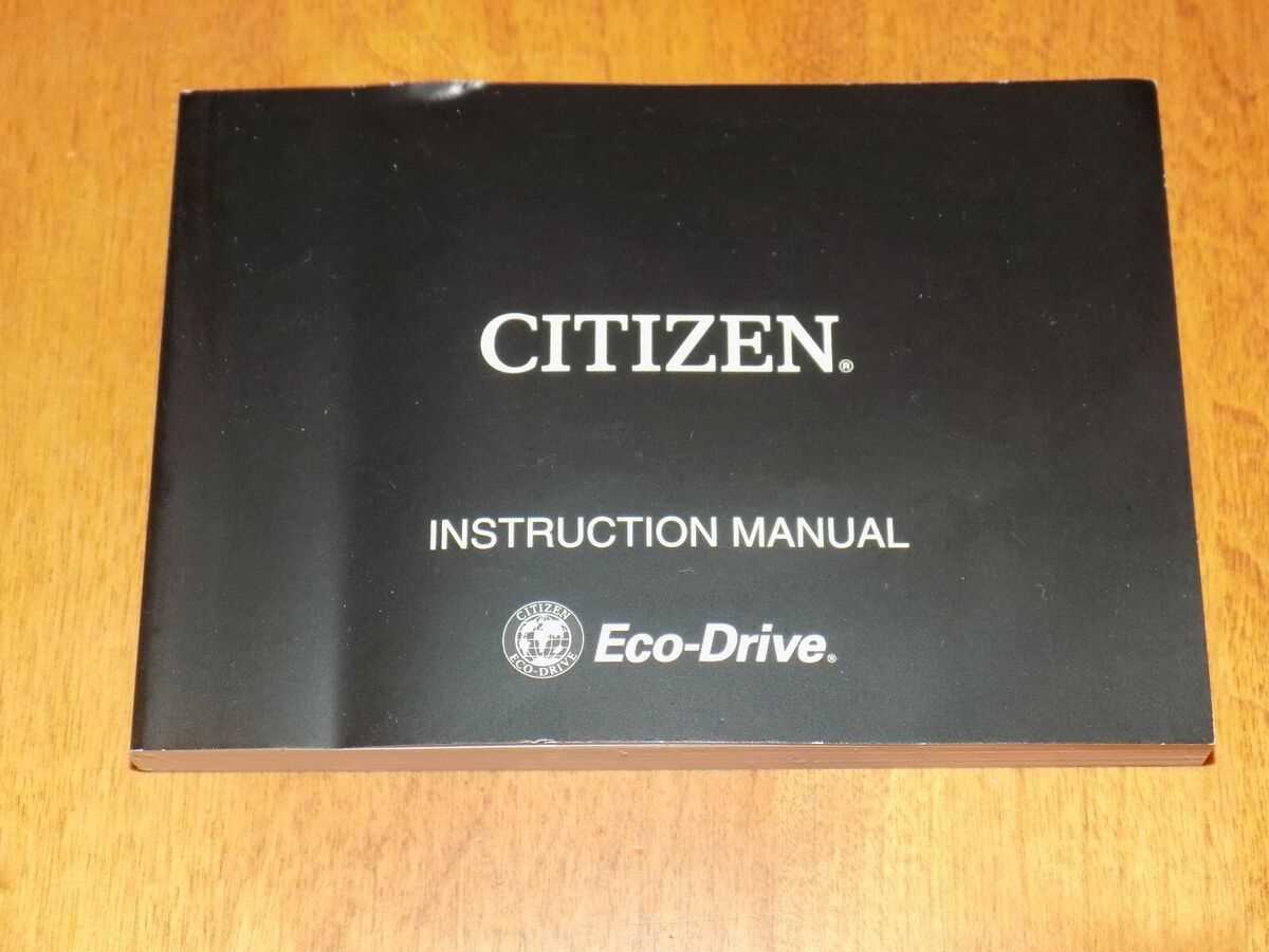 citizen navihawk instruction manual