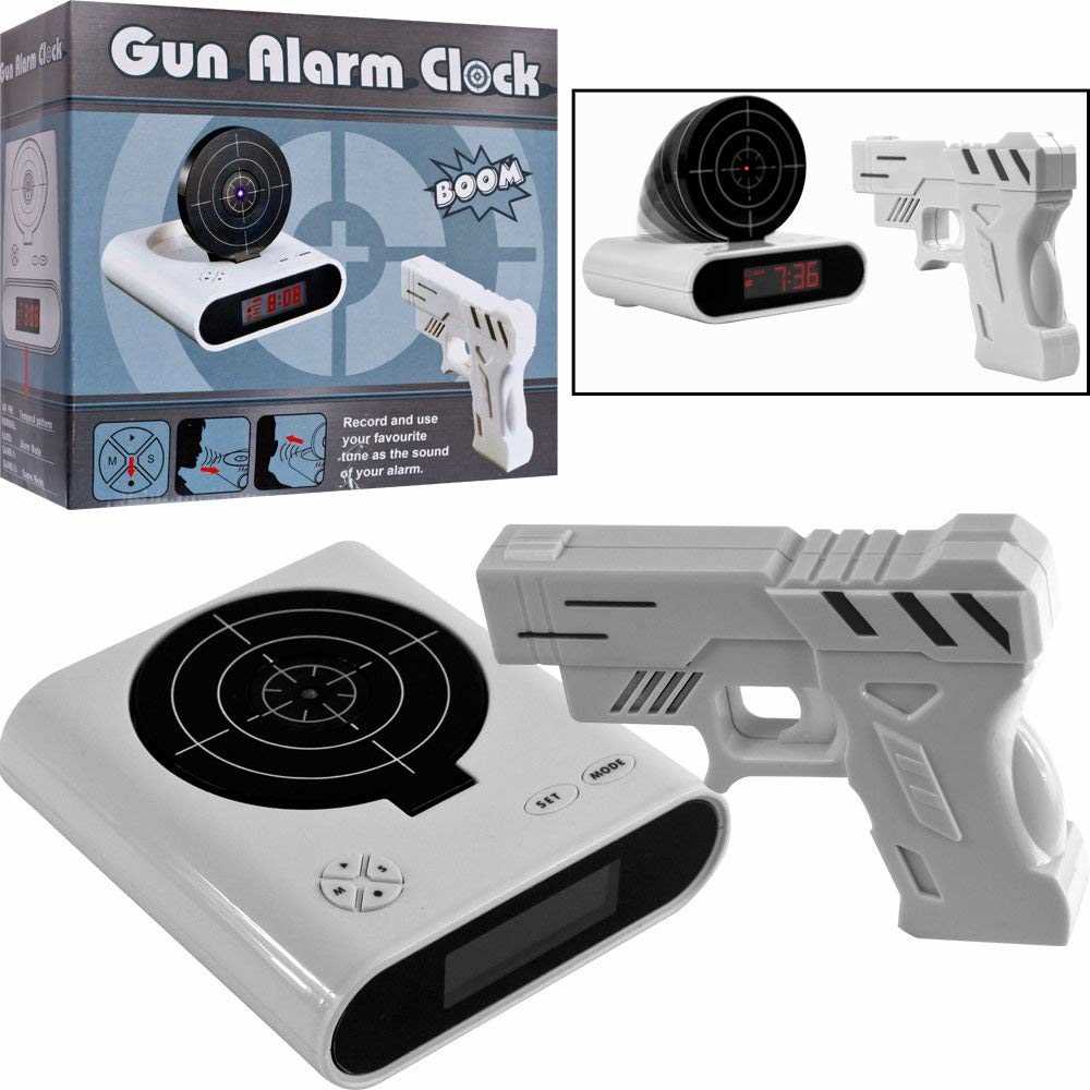 gun alarm clock instruction manual