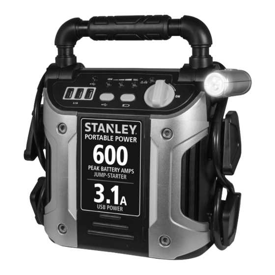 stanley 300 amp jump starter instruction manual