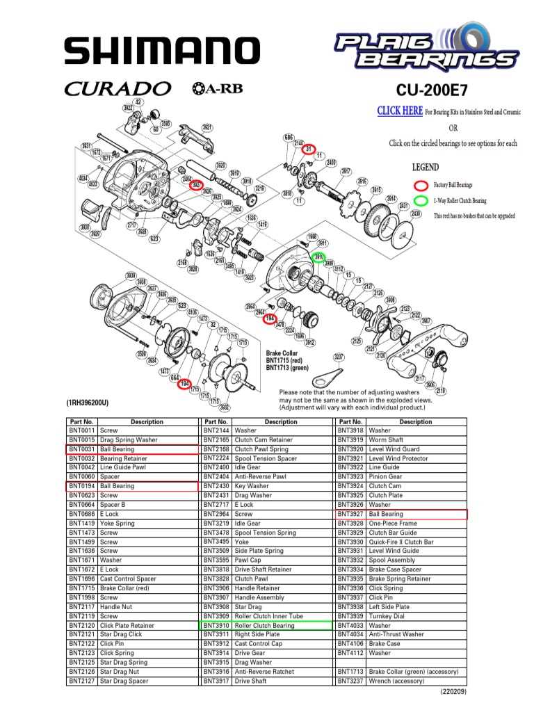 shimano curado dc instruction manual