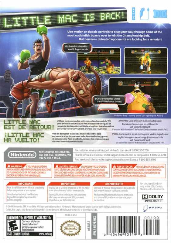 punch out wii instruction manual