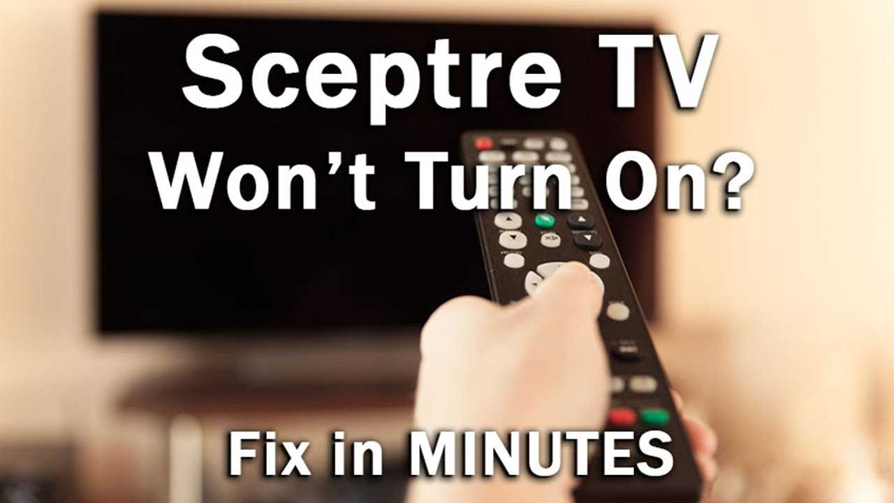 sceptre tv instruction manual