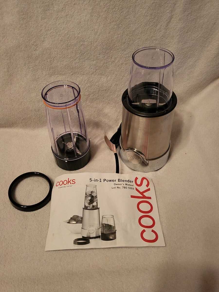 cooks power blender instruction manual