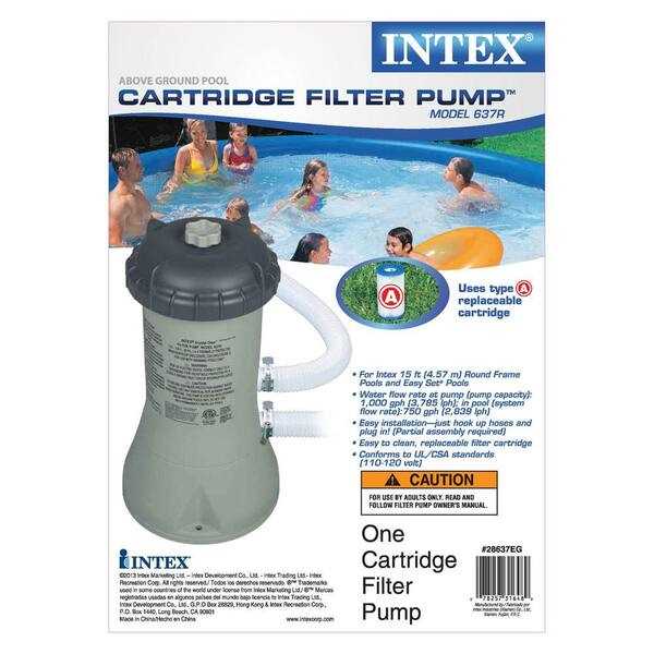 intex above ground pool instruction manual