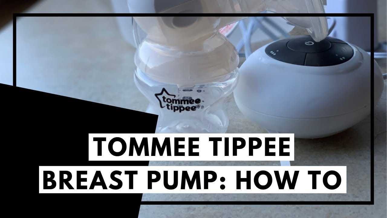 tommee tippee breast pump manual instructions
