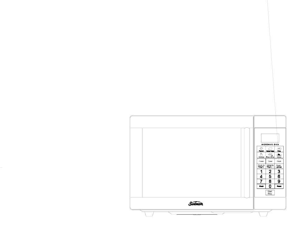 sunbeam microwave instruction manual