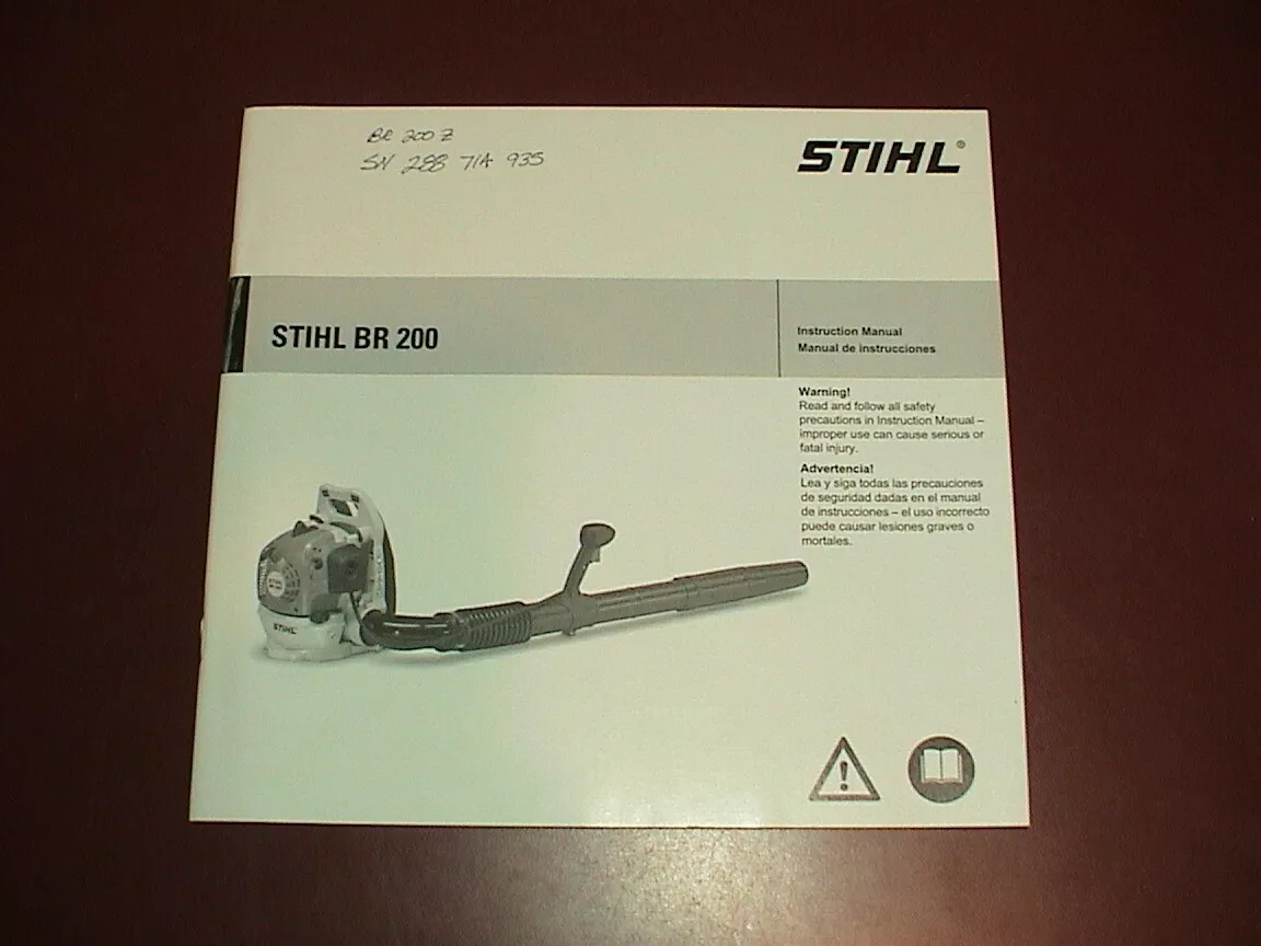 stihl leaf blower instruction manual