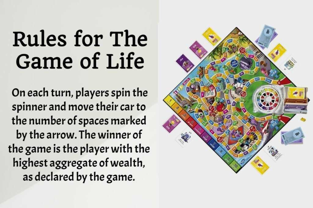 instruction manual new game of life rules