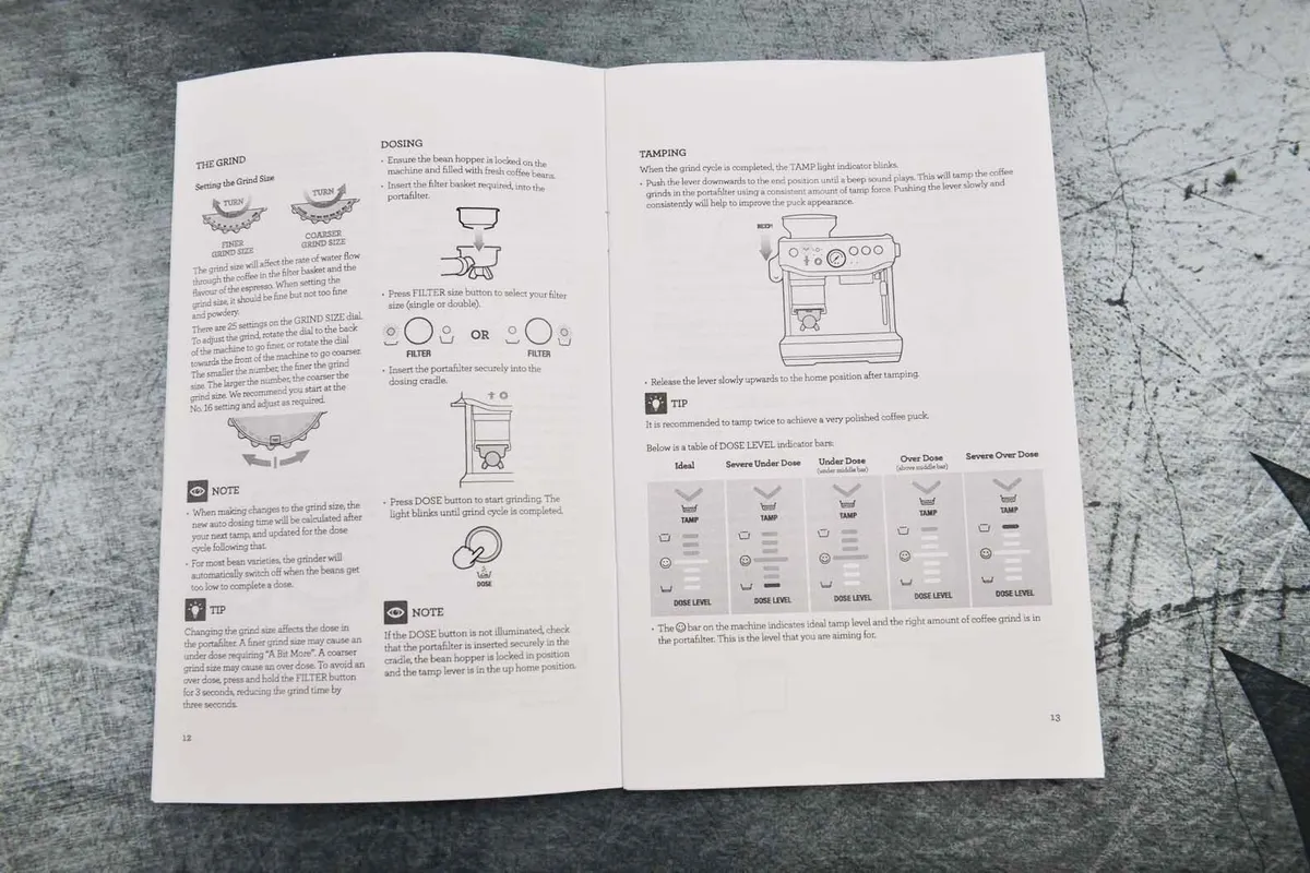 breville espresso instruction manual