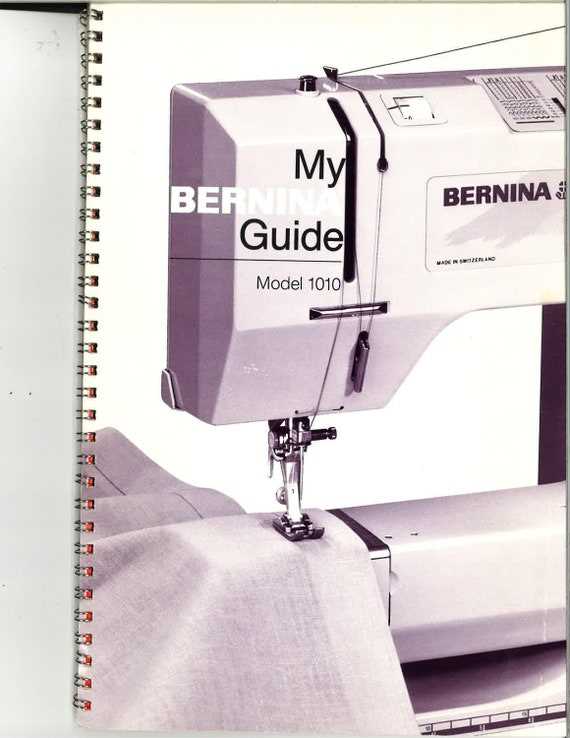 bernina 1010 instruction manual