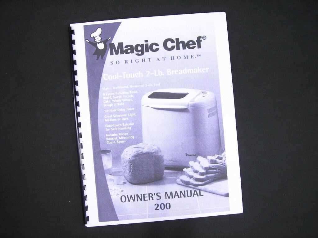 magic chef dehydrator instruction manual