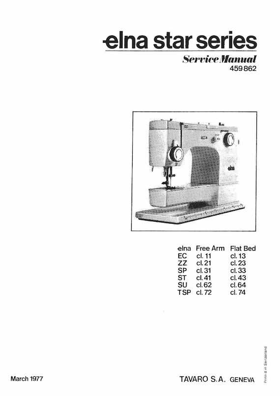 elna jubilee instruction manual