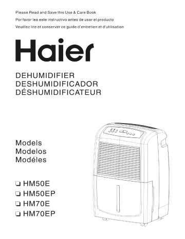 haier dehumidifier instruction manual