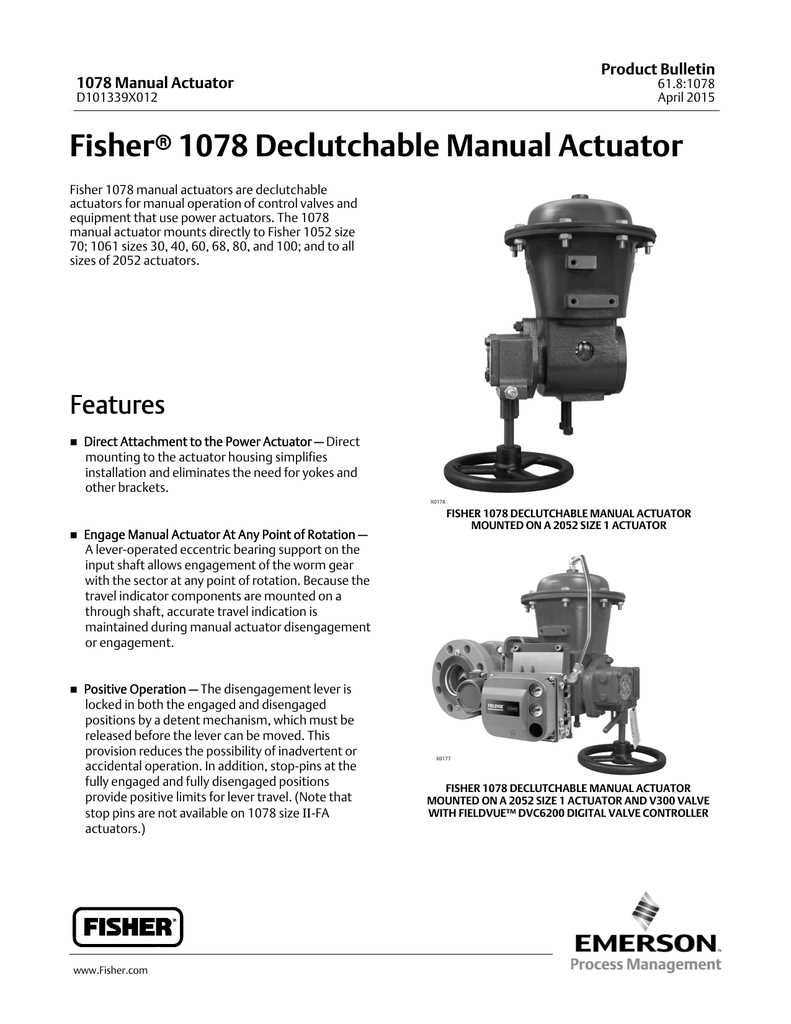 fisher 8510 instruction manual