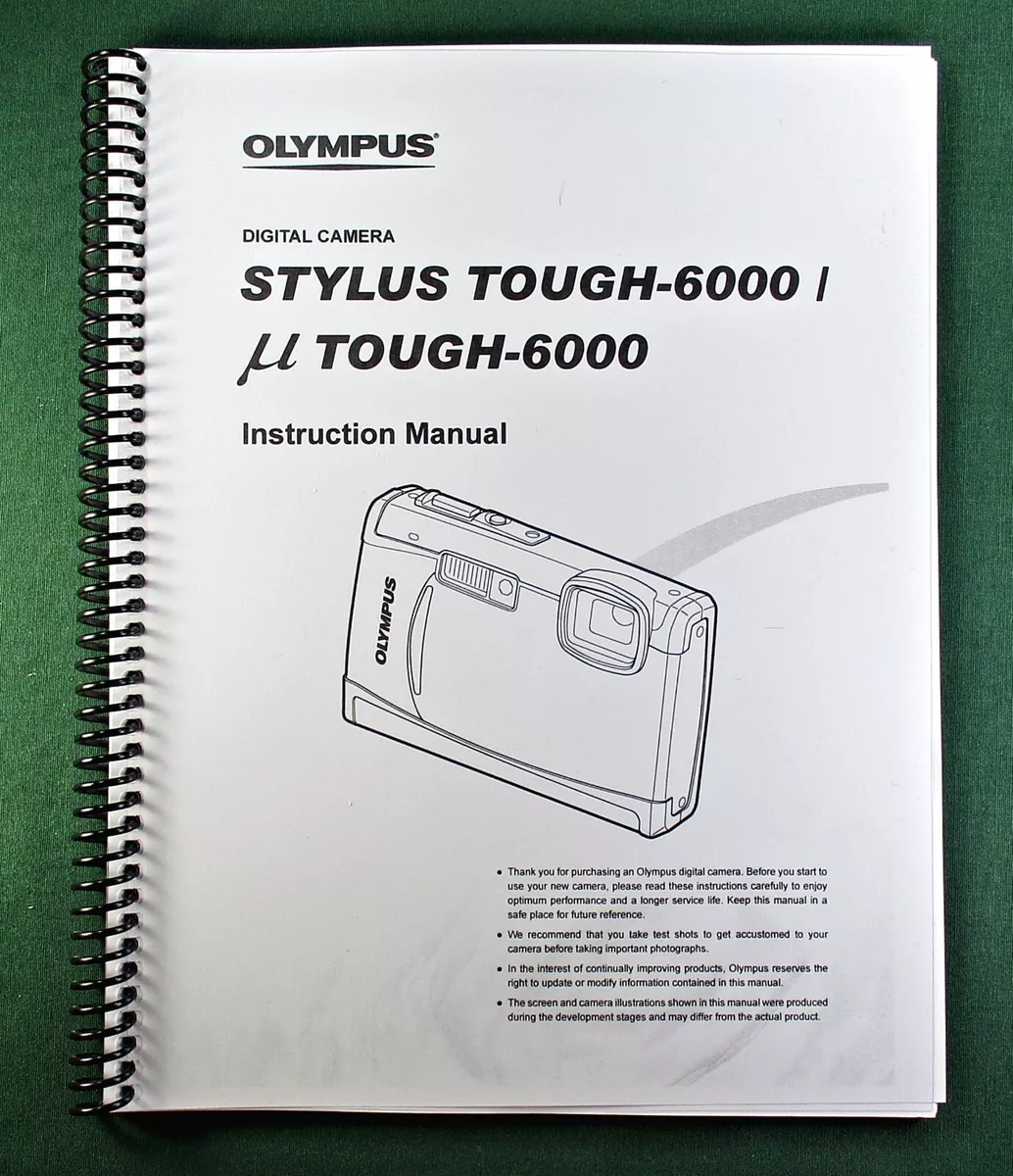 olympus stylus instruction manual