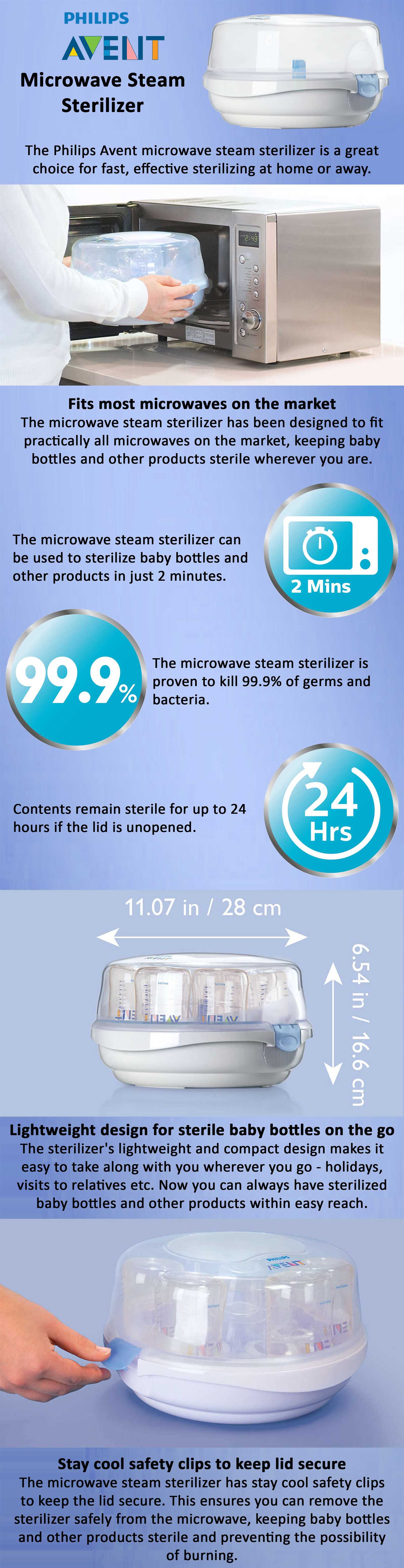 avent bottle sterilizer instructions manual