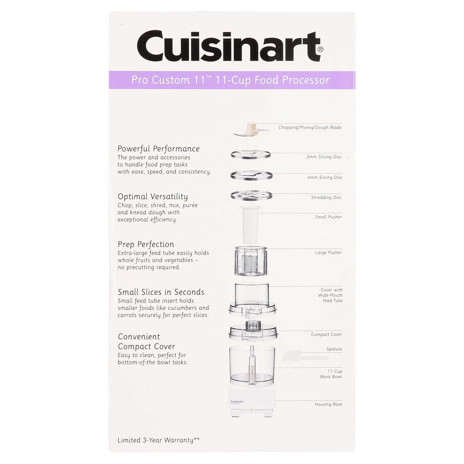 cuisinart 11 cup food processor instruction manual