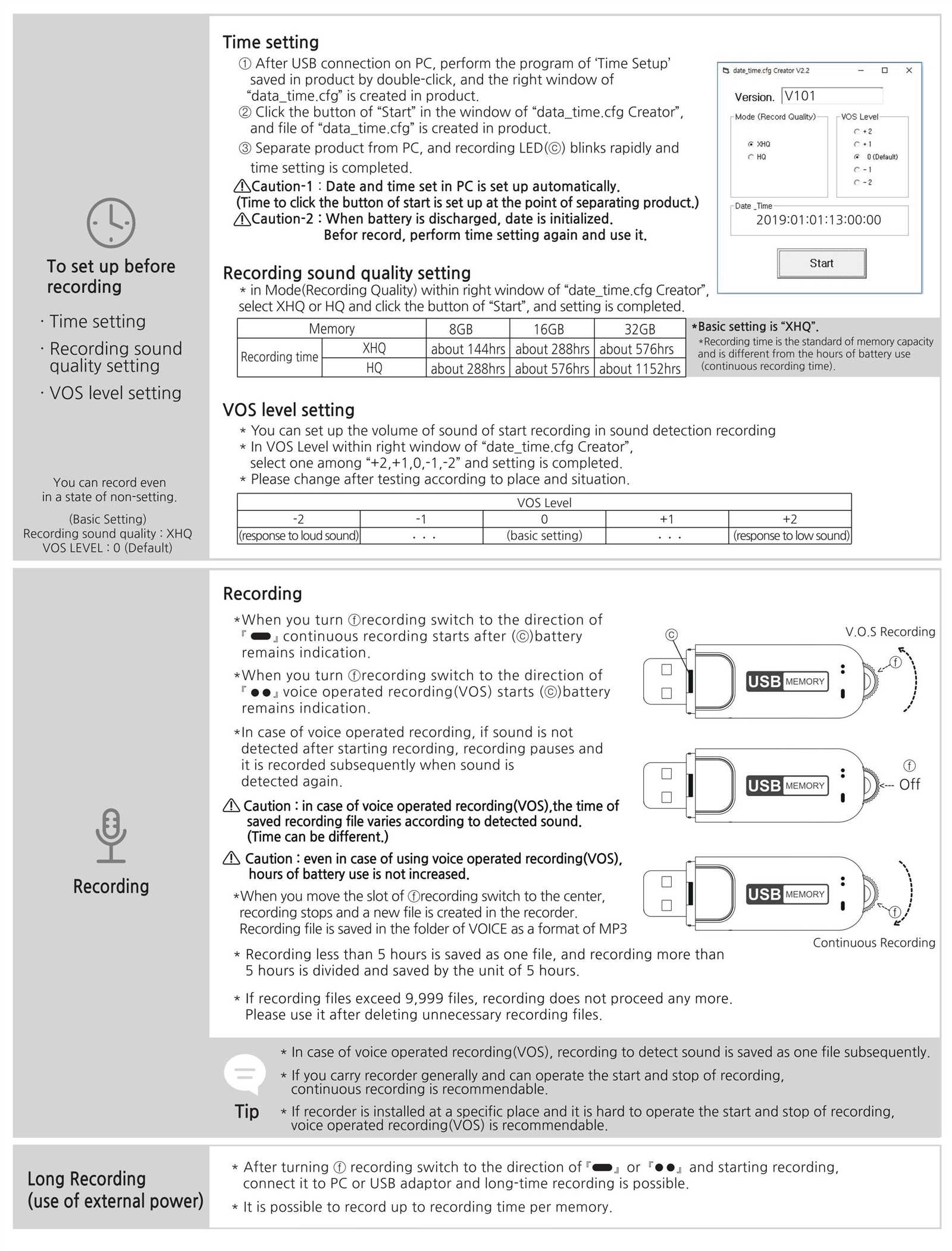 l87 voice recorder instruction manual