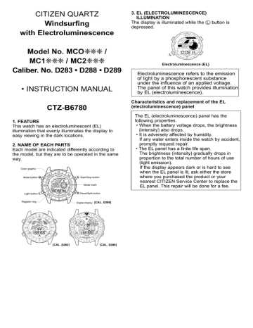 citizen navihawk instruction manual