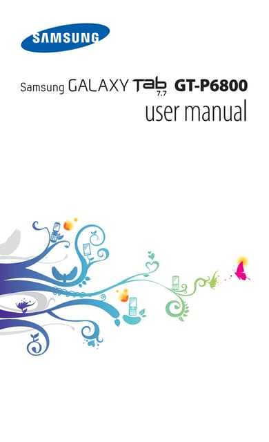 galaxy tab a instruction manual