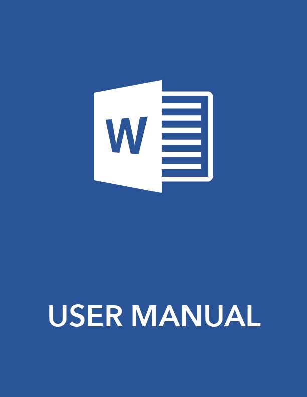 word template for instruction manual