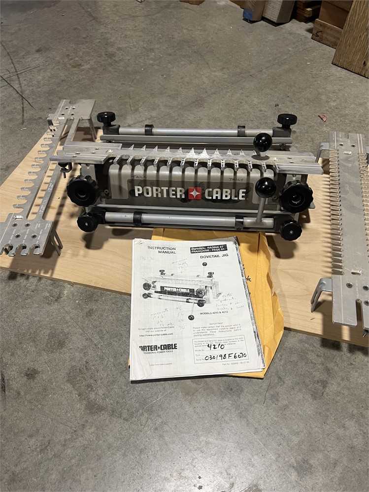 porter cable dovetail jig instruction manual