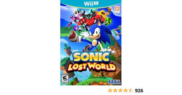 sonic lost world instruction manual