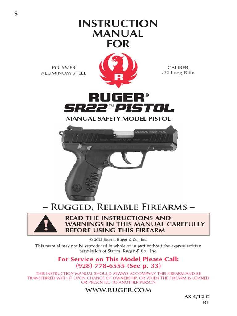 ruger sr22 instruction manual