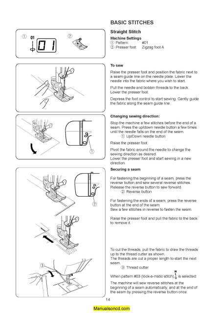 janome dc2050 instruction manual