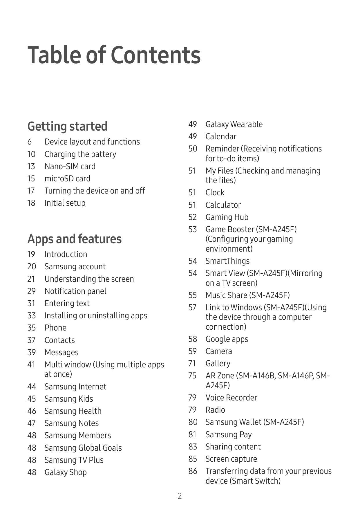 samsung a14 5g instruction manual