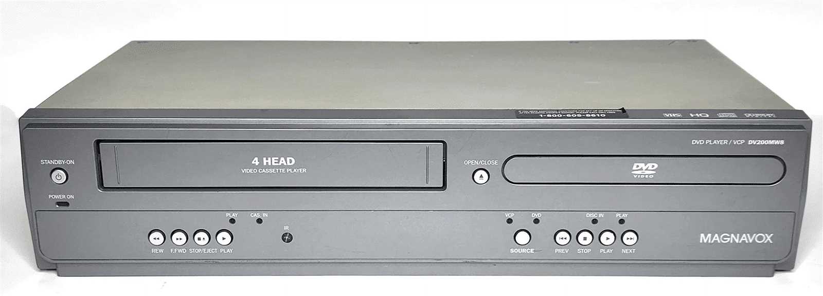 magnavox dvd vcr combo instruction manual