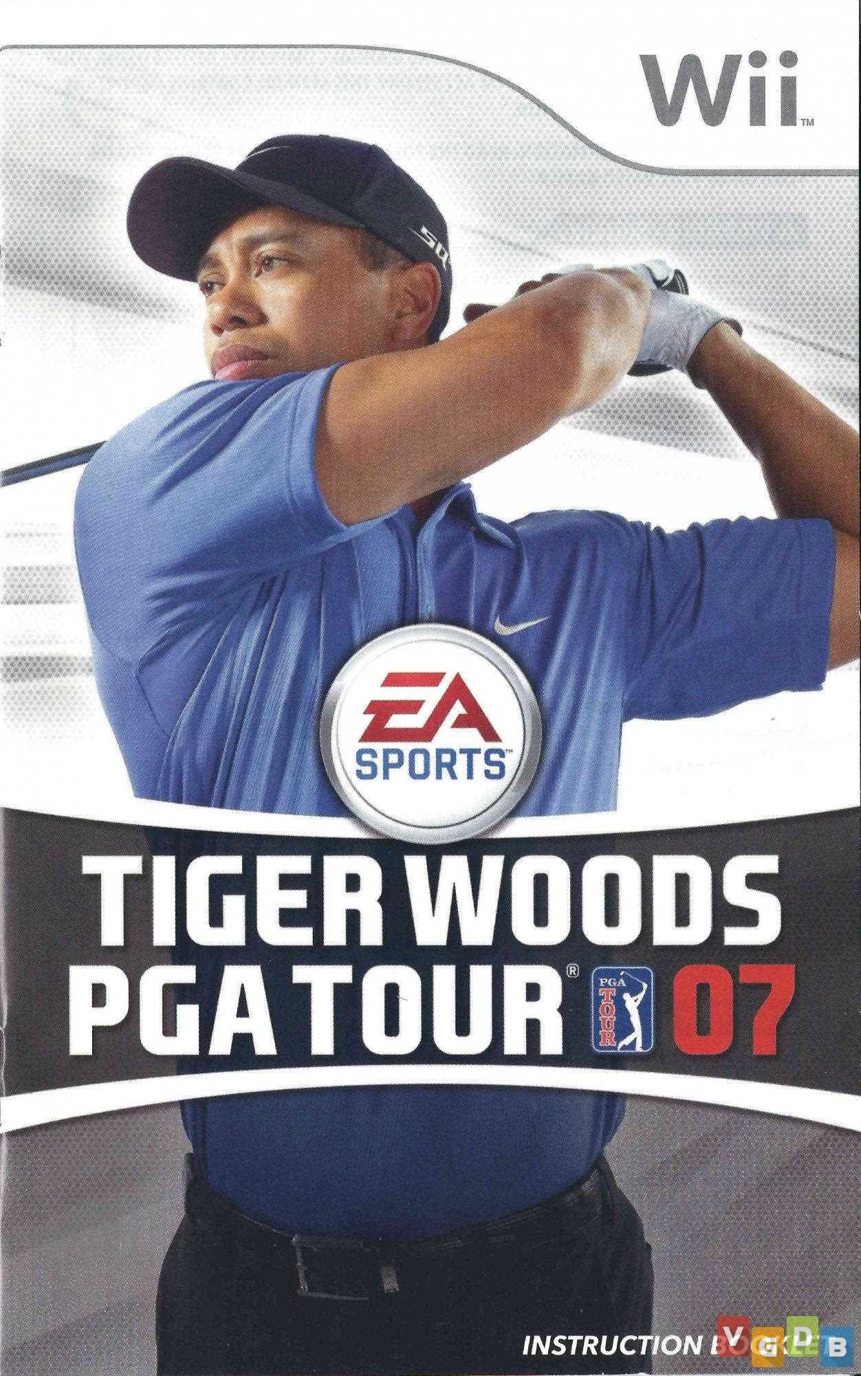 tiger woods pga tour 08 instruction manual