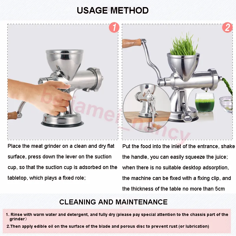 juilist juicer instruction manual