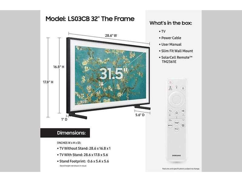 samsung frame tv 55 instruction manual