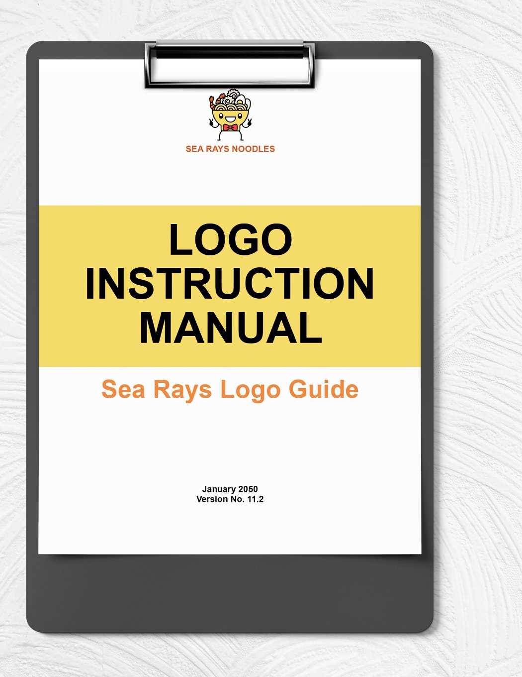 training manual instruction manual template