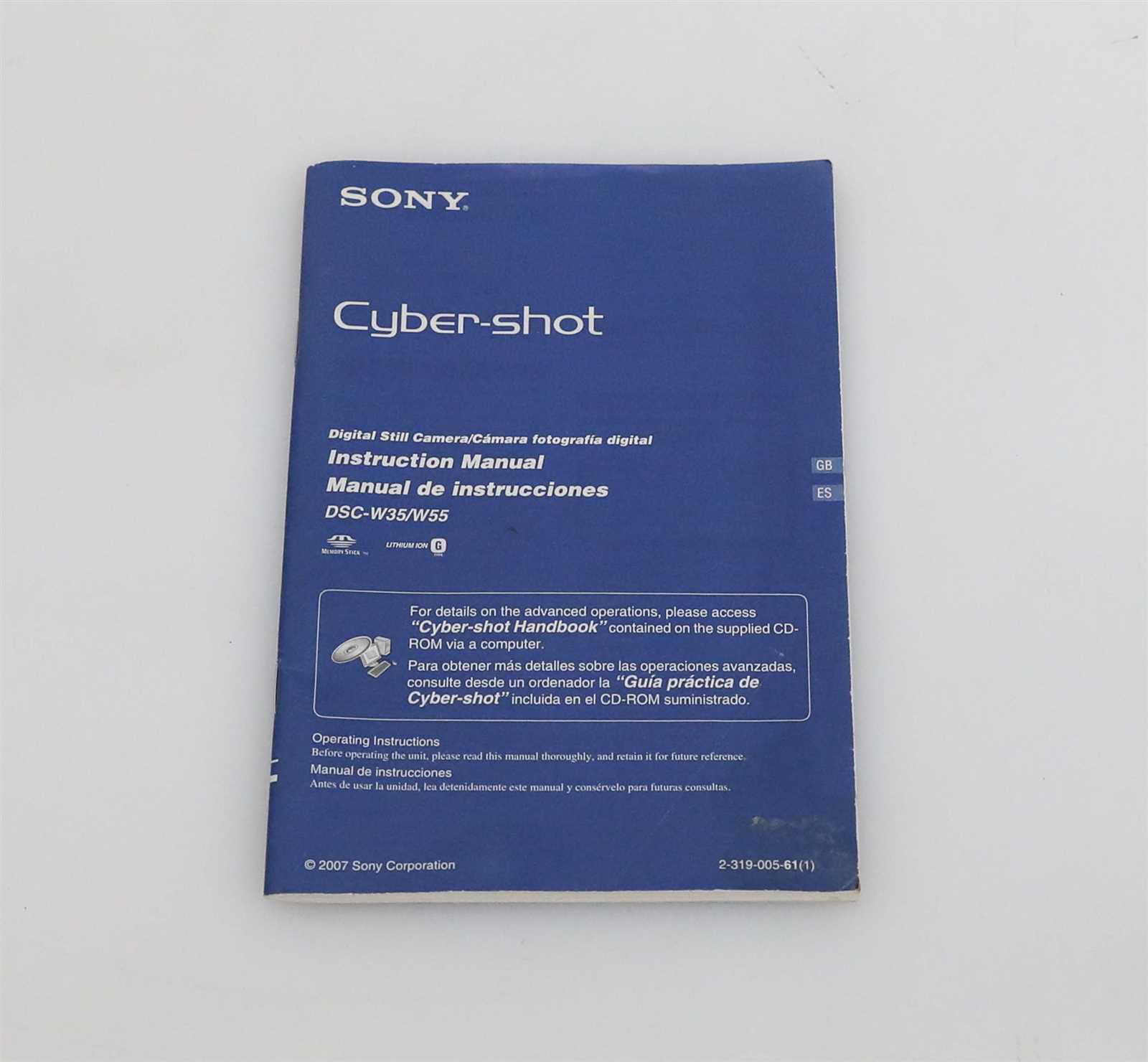 sony camera instruction manuals