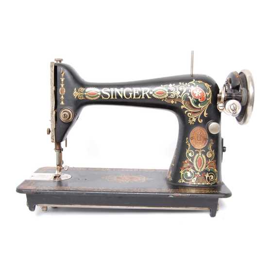 singer treadle sewing machine instruction manual