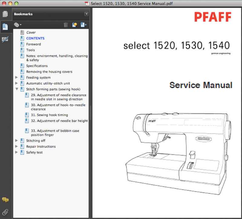 pfaff 30 sewing machine instruction manual