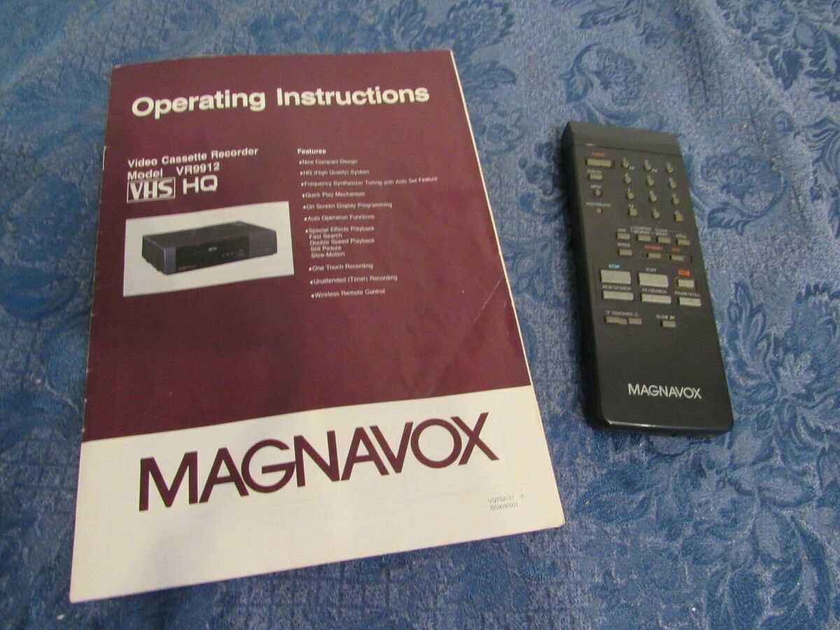 magnavox dvd vcr combo instruction manual