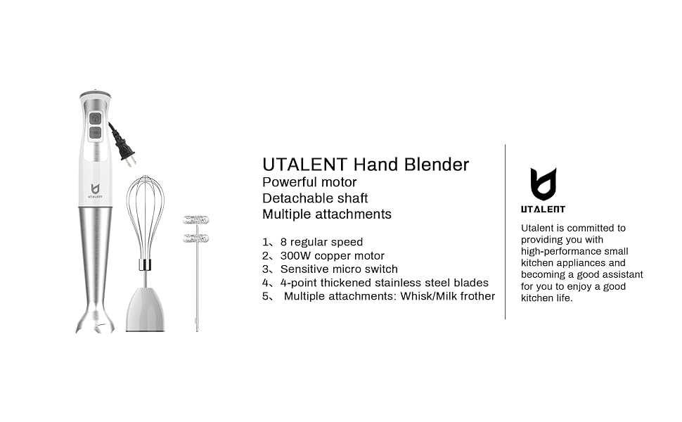 utalent hand blender instruction manual