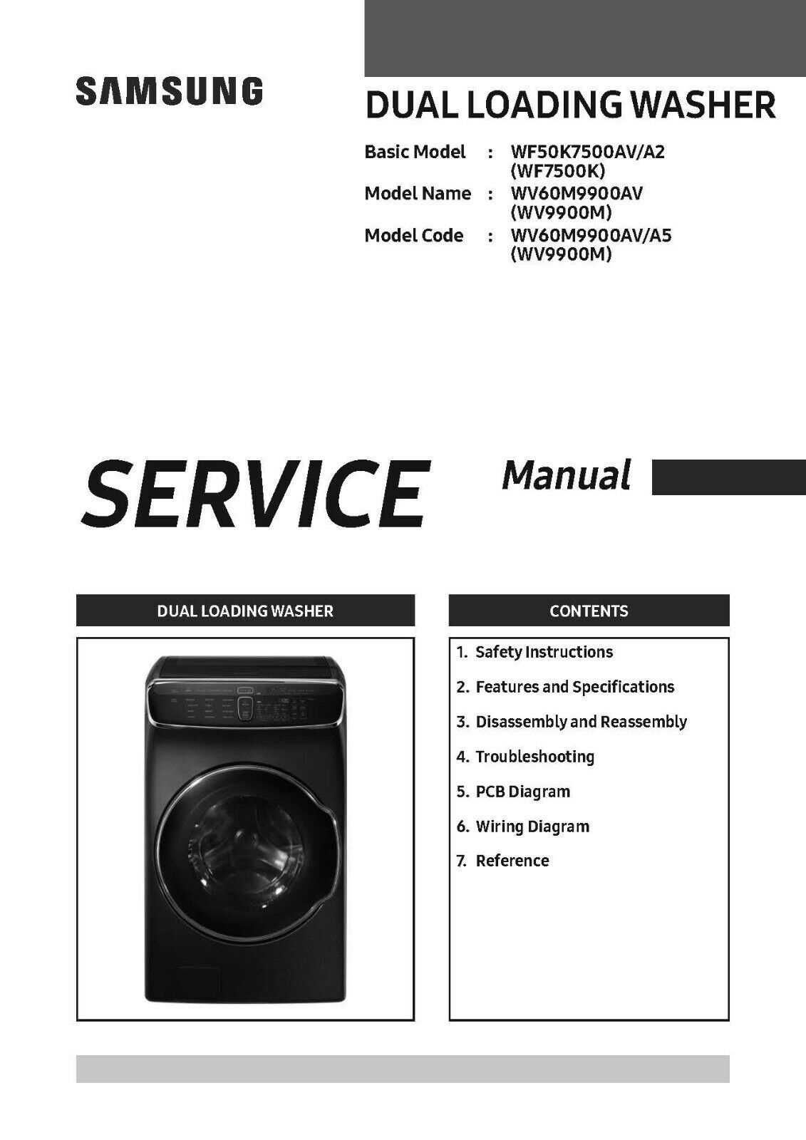 samsung washer instruction manual