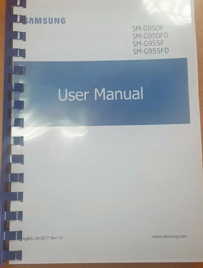 instruction manual for samsung galaxy s8