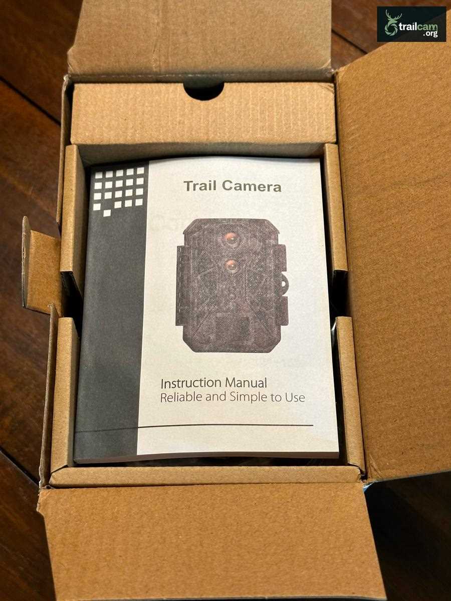 trail camera instruction manual