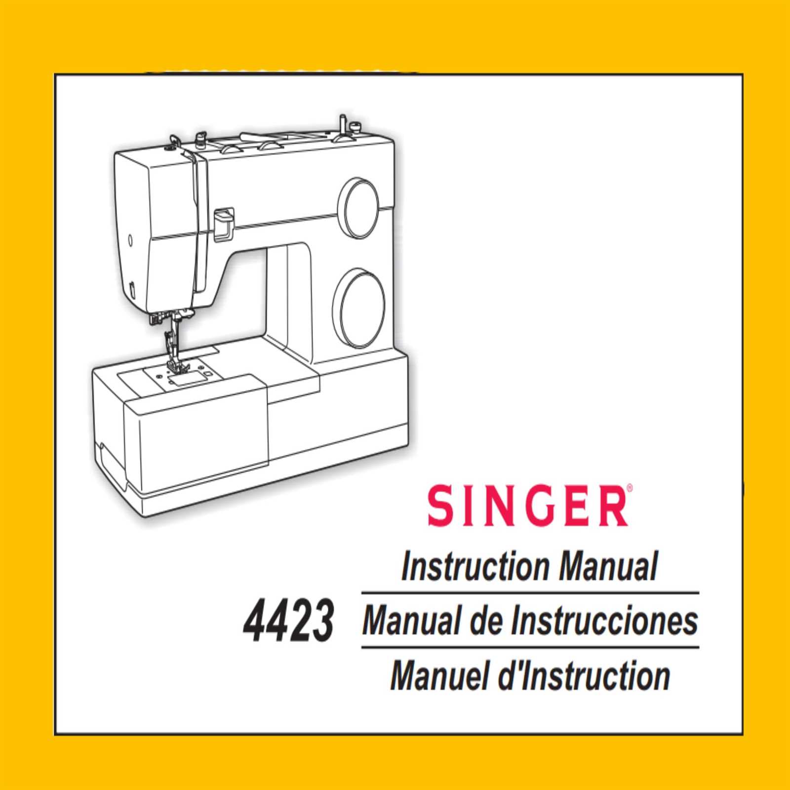 instruction manual for singer 4452