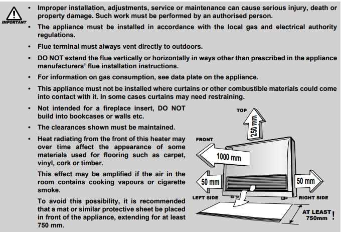 vulcan gas heater instruction manual