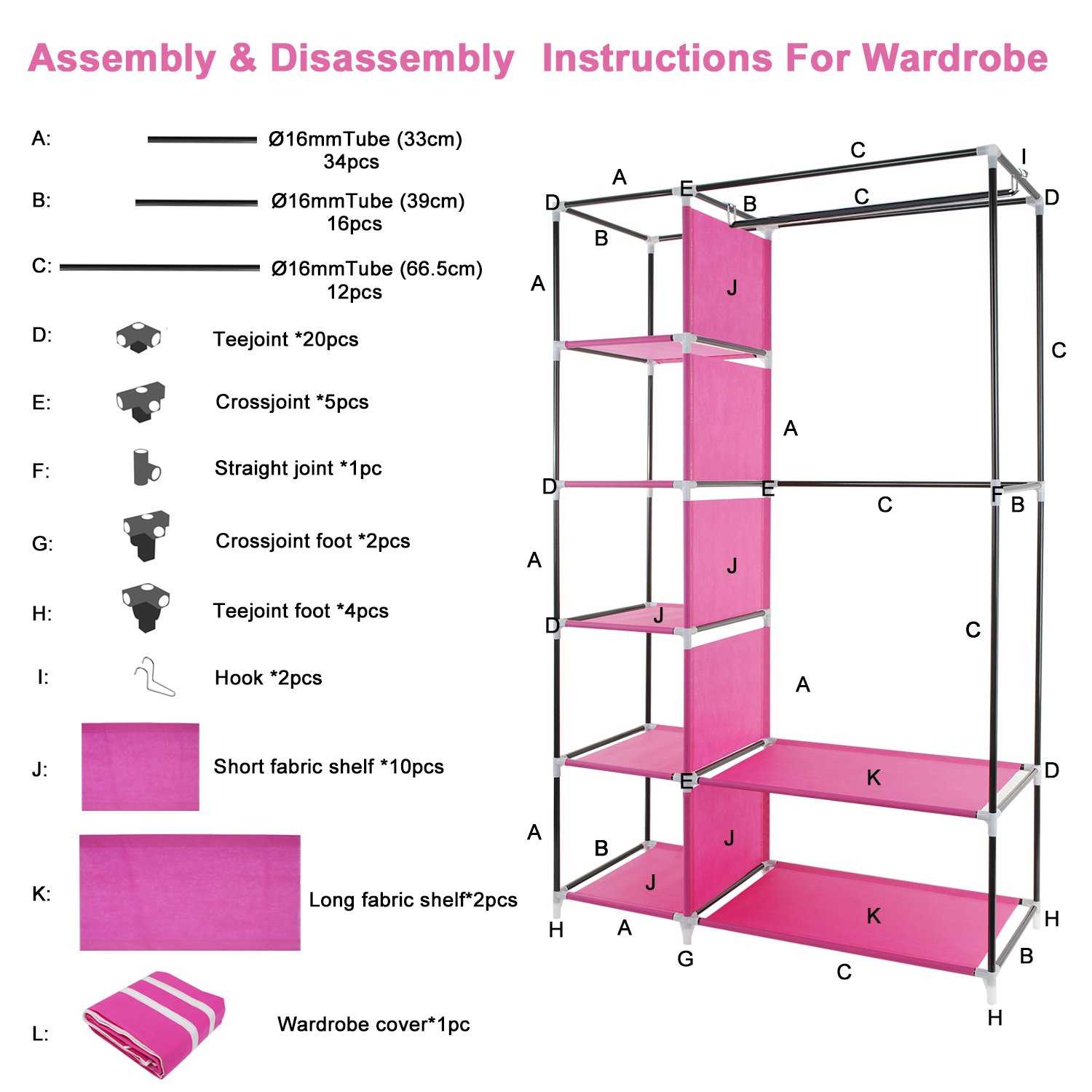 canvas wardrobe instruction manual