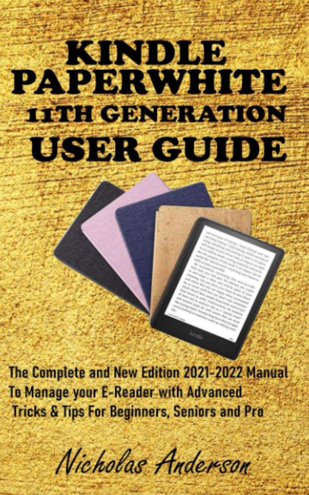 kindle paperwhite instructions manual