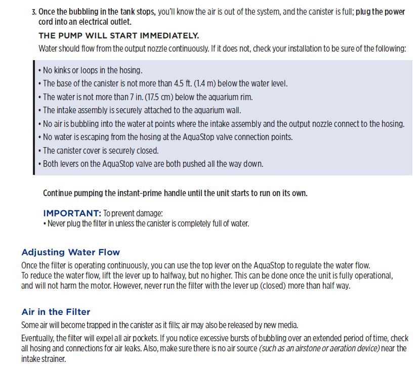 fluval 406 instruction manual